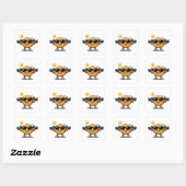 Bicep Bagel Vierkante Sticker (Vel)