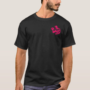 Bicep Curl Minimalist Gym - Purple Fitness Design T-shirt