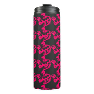 Bicep Curl Minimalist Gym - Purple Fitness Design Thermosbeker