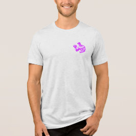 Bicep Curl Minimalist Gym - Purple Fitness Design Tri-Blend Shirt