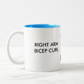 Bicep Curl-Mok Tweekleurige Koffiemok (Links)