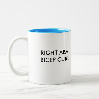 Bicep Curl-Mok Tweekleurige Koffiemok