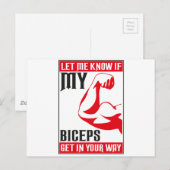 biceps briefkaart (Voorkant / Achterkant)