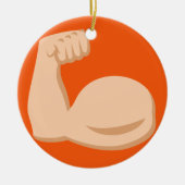 Biceps Emoji Keramisch Ornament (Voorkant)