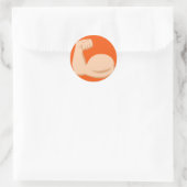 Biceps Emoji Ronde Sticker (Tas)
