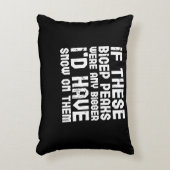 Biceps Fitness Gym Workout Arm Day Accent Kussen (Voorkant(Verticaal))