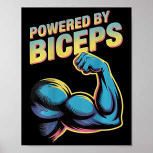 Biceps winst aangedreven door B achterop gedrukt F Poster