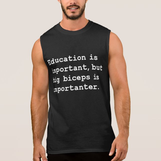 Biceps zijn belangrijk t-shirt (Voorkant)
