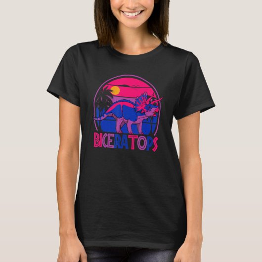 Biceratops Bisexual Ceratops Dinosaur LGBT Pride M T-shirt (Voorkant)