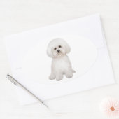 Bichon B Ovale Sticker (Envelop)