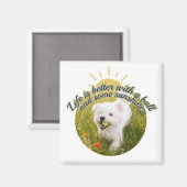 Bichon & Bal Zonnebloemdagen Magneet (Voorkant / Achterkant)