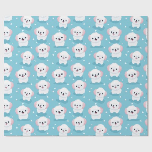 Bichon Bliss Cadeaupapier (Vlak)
