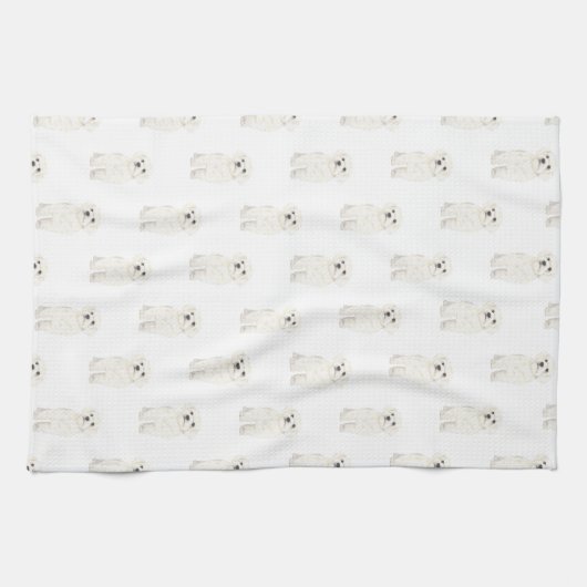 Bichon Bolognese Coton De Tulear Havanese Maltese Theedoek (Horizontaal)