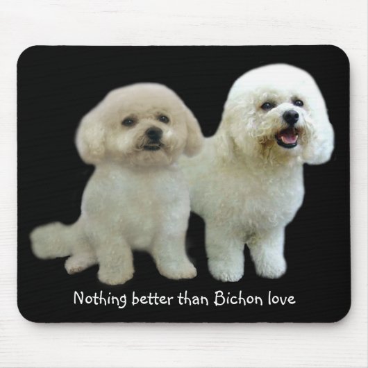 Bichon Buddies Mousepad Muismat (Voorkant)