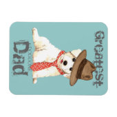 Bichon Dad Magneet (Horizontaal)
