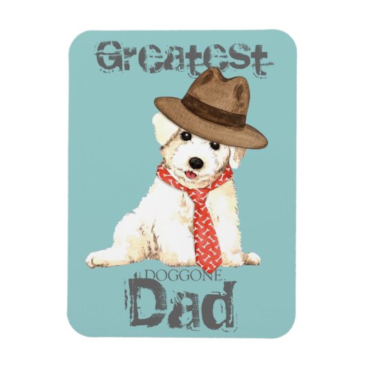 Bichon Dad Magneet (Verticaal)