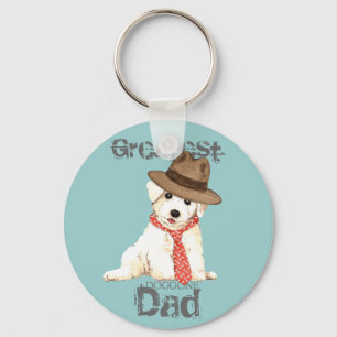 Bichon Dad Sleutelhanger