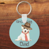 Bichon Dad Sleutelhanger (Voorkant)