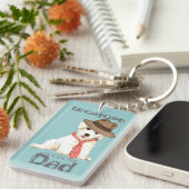 Bichon Dad Sleutelhanger (Voorkant Rechts)