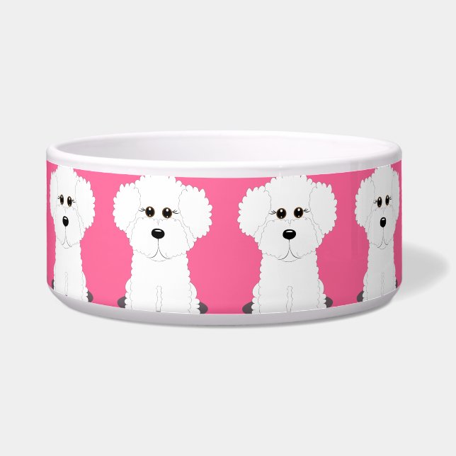 Bichon Dog Bowl Voerbakje (Voorkant)