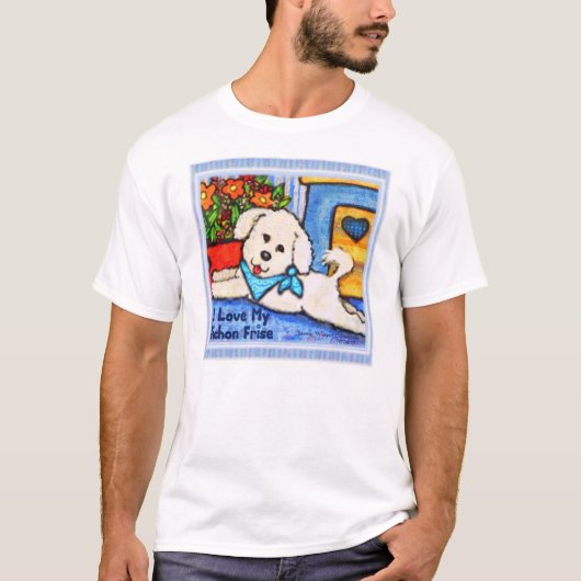 Bichon Dog Love Nightie T-shirt (Voorkant)