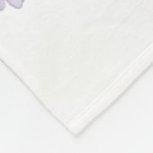 Bichon Dog Mom Floral Fleece Deken (Hoek)