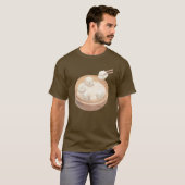 Bichon Dumplings: Schattige Xiao Long Bao Dim Sum T-shirt (Voorkant volledig)