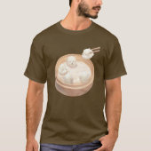 Bichon Dumplings: Schattige Xiao Long Bao Dim Sum T-shirt (Voorkant)