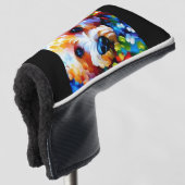 Bichon Frise 1 Golf Head Hoesje Golfheadcover (3/4 voorkant)