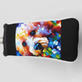 Bichon Frise 1 Golf Head Hoesje Golfheadcover (Voorkant)