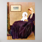 Bichon Frise 1 - Klokjesmoeder Poster (Voorkant)