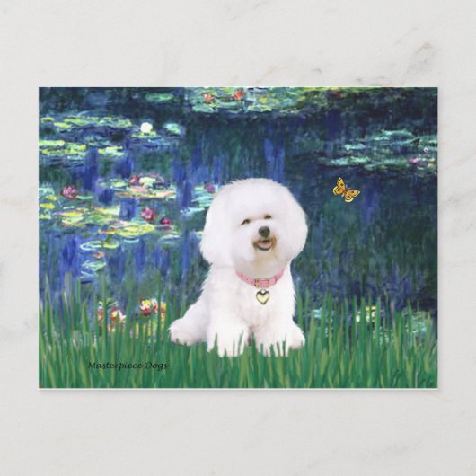 Bichon Frise 1 - Lelies #5 Briefkaart (Voorkant)