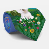 Bichon Frise 1 - Magische nacht Stropdas (Opgerold)