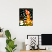 Bichon Frise 1 - Middernacht Poster (Thuiskantoor)