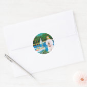 Bichon Frise 1 - Zeilboten 1 Ronde Sticker (Envelop)