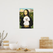 Bichon Frise 2R - Mona Lisa Poster (Keuken)