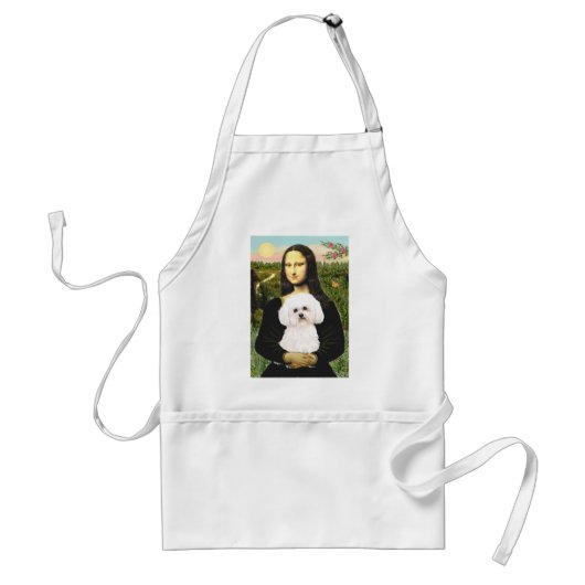 Bichon Frise 2R - Mona Lisa Standaard Schort (Voorkant)