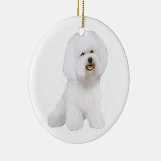 Bichon Frise (A) Keramisch Ornament (Rechts)