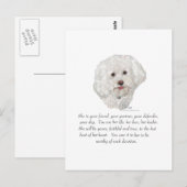 Bichon Frise Aandenken VROUW Briefkaart (Voorkant / Achterkant)