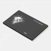 Bichon Frise Abstract Art Hondennaam Post-it® Notes (Schuin)