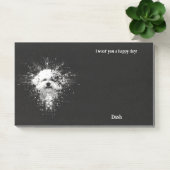 Bichon Frise Abstract Art Hondennaam Post-it® Notes (Kantoor)