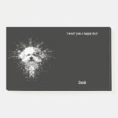 Bichon Frise Abstract Art Hondennaam Post-it® Notes (Voorkant)
