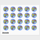 Bichon Frise Agility Gifts Ronde Sticker (Vel)