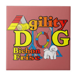Bichon Frise Agility Tegeltje
