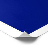 Bichon Frise Amerikaanse Vlag Poster (Hoek)