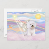 Bichon Frise Angel Briefkaart (Voorkant / Achterkant)