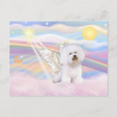 Bichon Frise Angel Briefkaart (Voorkant)