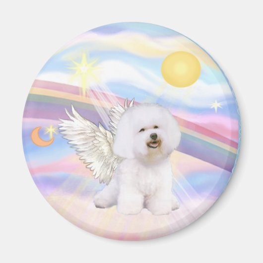 Bichon Frise Angel Magneet (Voorkant)