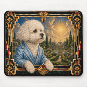 Bichon Frise, Art Deco Hond Muismat