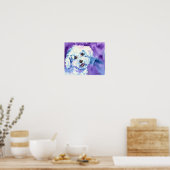 Bichon Frise Art Wall PRINT (Keuken)